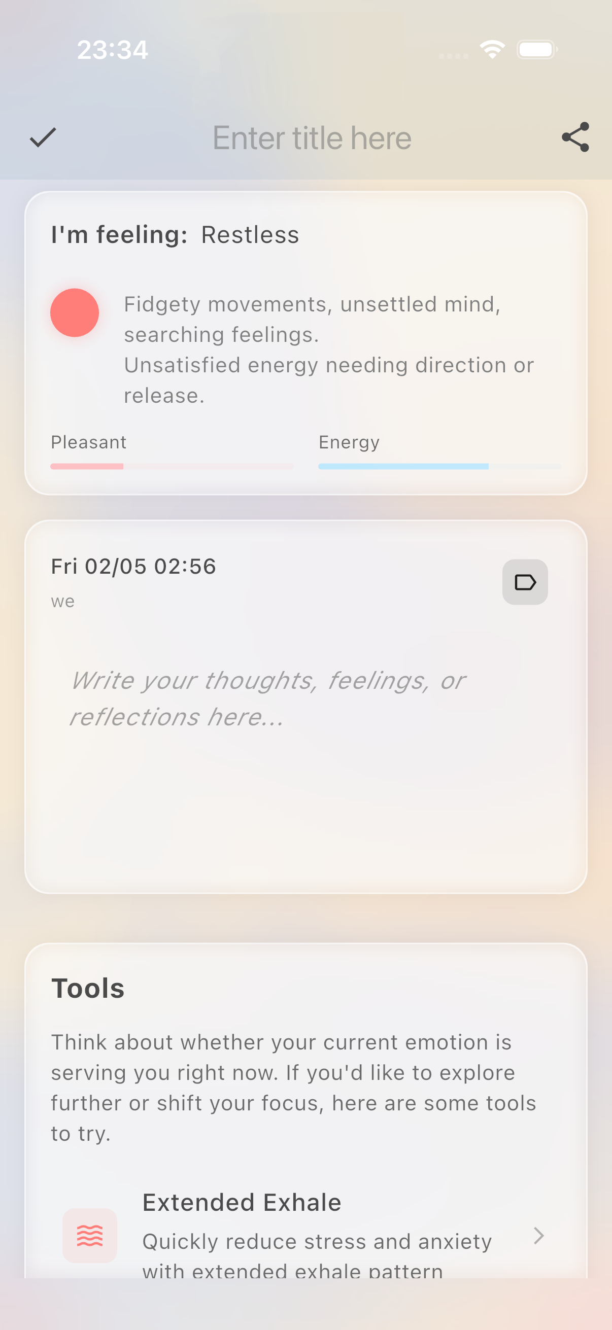 Personalized Suggestions Feature